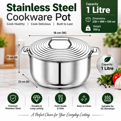 Pradeep Casserole Silver Line Double Wall Serving Insulated Stainless Steel