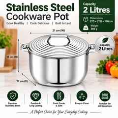 Pradeep Casserole Silver Line Double Wall Serving Insulated Stainless Steel