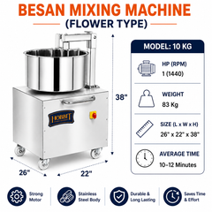 Besan Mixing Machine (Flower Type)