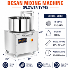 Besan Mixing Machine (Flower Type)