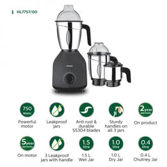 Philips Mixer Grinder 7757 – 3 Jars 750 Watts