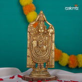 Brass Balaji Idol – 8 Inch Height | Lord Venkateswara Statue for Pooja, Temple & Home Decor