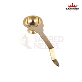 Brass Golchi Arti – 1 Inch Height | Miniature Brass Aarti Plate for Pooja & Temple