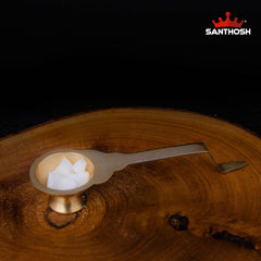 Brass Golchi Arti – 1.5 Inch Height | Miniature Brass Aarti Plate for Pooja & Temple