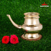 Brass Gindi – 4.2 Inch Height | Traditional Brass Taper for Pooja & Temple