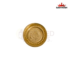 ICC Rice Plate – 1.5 Inch Height | Brass Plate for Serving Rice, Pooja & Traditional Rituals