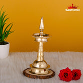 Brass AKP Vilakku – 7 Inch Antique Finish Oil Lamp