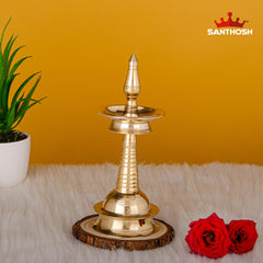 Brass AKP Vilakku – 7 Inch Antique Finish Oil Lamp