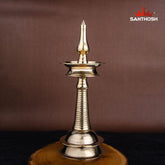 Brass AKP Vilakku – 10 Inch Tall Oil Lamp