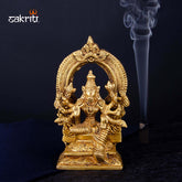 Brass Varahi with Arch – 6.2 Inch Height | Divine Varahi Devi Idol with Arch for Pooja, Rituals & Veneration