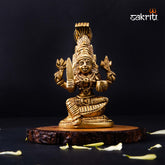 Brass Karumari – 3.7 Inch | Karumari Amman Devi Idol for South Indian Rituals, Navratri & Temple Decor