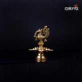 Brass Annam Vilakku 5 Mukh – 5.2 Inch | Compact Five-Faced Brass Diya for Temple Use & Gifting