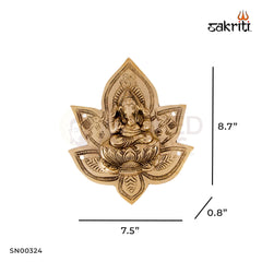 Brass Tomato Nanda Deepam – 1.5 Inch Height | Mini Brass Oil Lamp for Rituals, Puja Plate & Lighting