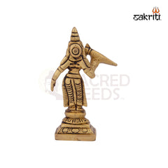Brass Meenakshi – 3.5 Inch | Goddess Meenakshi Idol for Temple, Navratri & Pooja Mandap