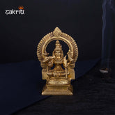 Brass Kamakshi Idol – 6 Inch Height | Traditional Goddess Kamakshi Statue for Pooja Room, Temple & Gifting