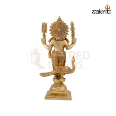 Brass Murugan Idol – 11.2 Inch Height | Lord Murugan Brass Statue for Kavadi Pooja, Temple & Home Altar