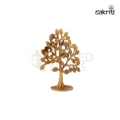 Brass Tree – 6.5 Inch Height | Decorative Brass Tree for Pooja & Spiritual Decor