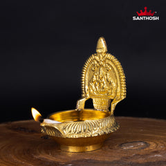 Brass Kuber Kamakshi Vilakku – 4 Inch Height