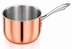 Triply Sauce Pan with Copper – Long Handle
