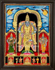 Vishnu Antique Style Tanjore Painting