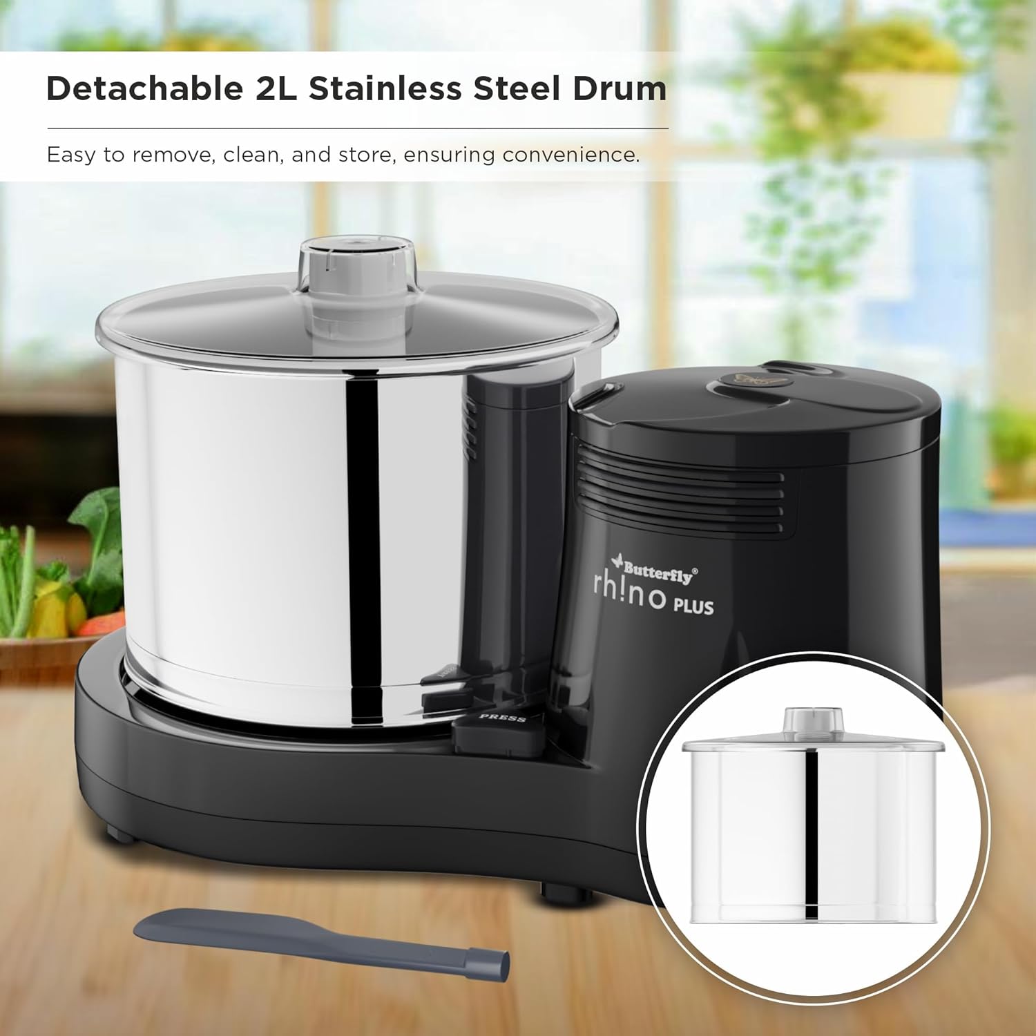 Butterfly Table Top Wet Grinder Rhino Plus -2 litre