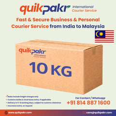International Courier India to Malaysia