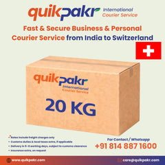 International Courier India to Switzerland