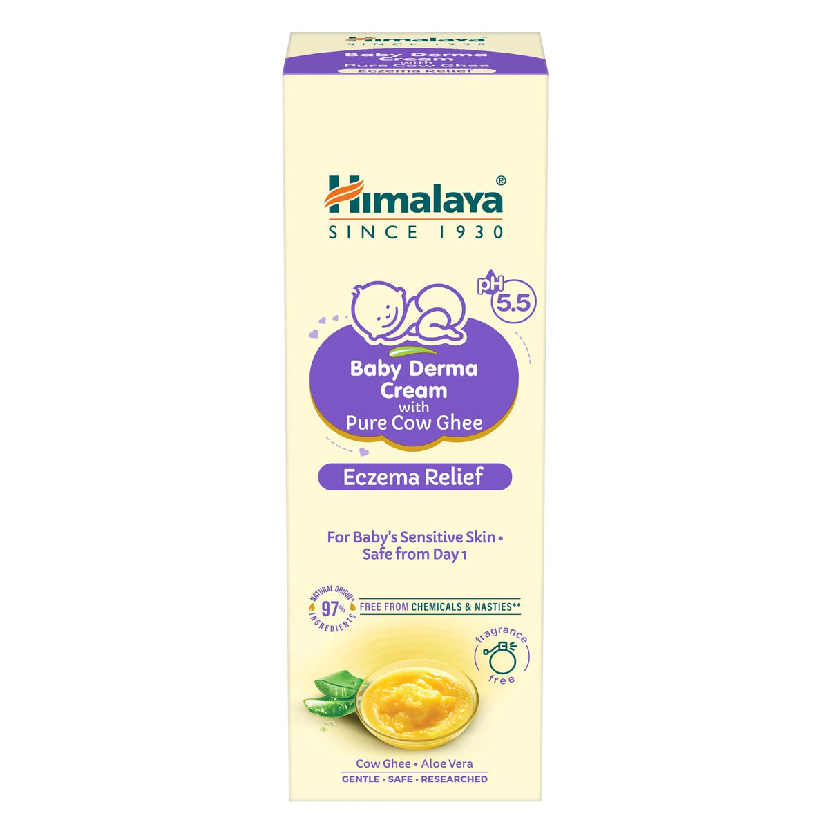 Himalaya Baby Derma Cream with Pure Cow Ghee – Gentle Care for Sensitive Baby Skin