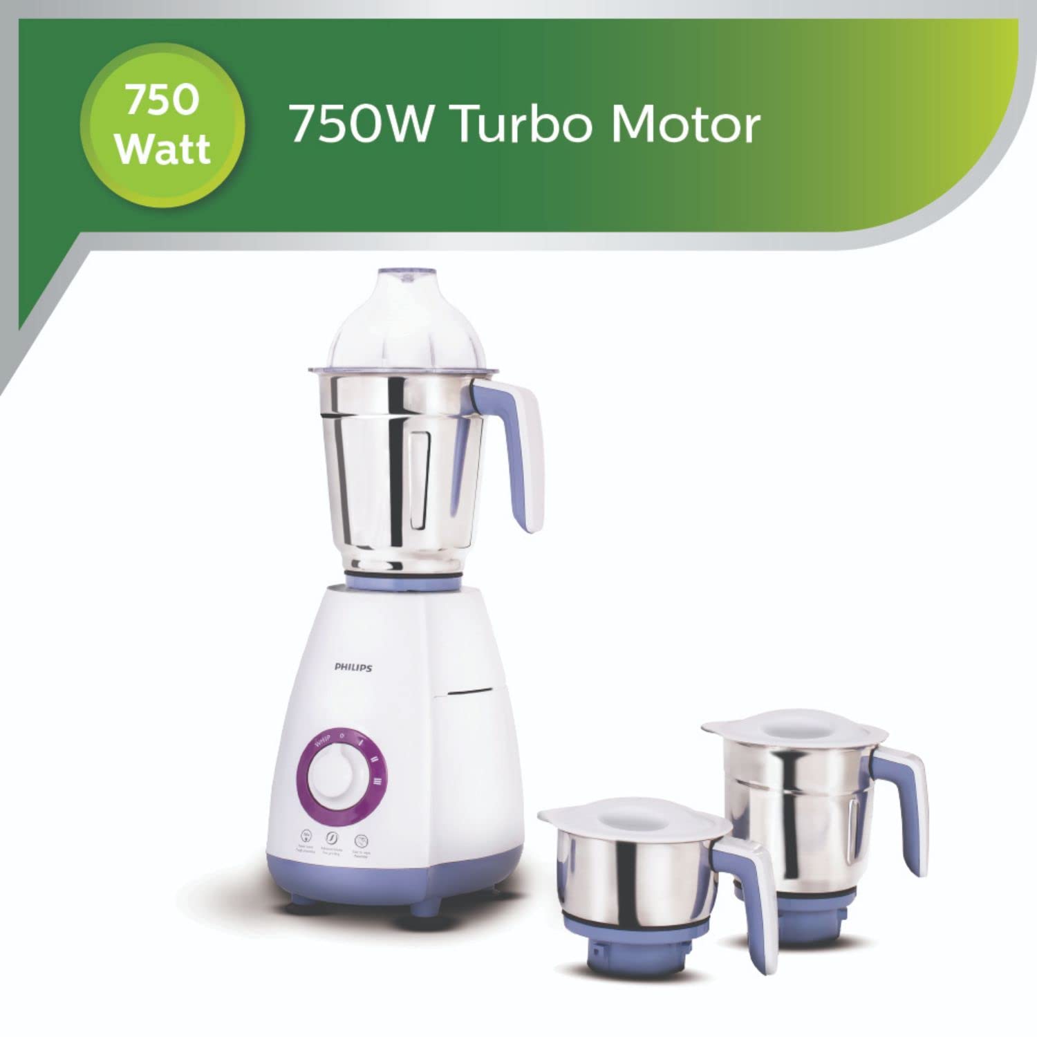 Philips Mixer Grinder HL7699 – 750 Watt, 3 Jars