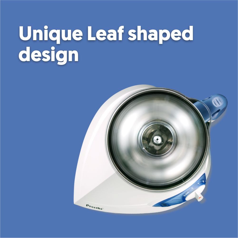 Preethi Mixer Grinder Blue Leaf Silver MG 149 - 3 Jars 600 Watt