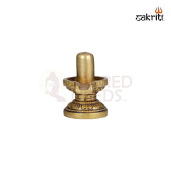 Brass Shiva Lingam – 2.2 Inch Height | Small Shivling for Pooja, Meditation & Home Temple