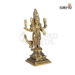 Brass Murugan Idol – 6.3 Inch Height | Subramanya Swamy Statue for Pooja, Festive Decor & Gifting