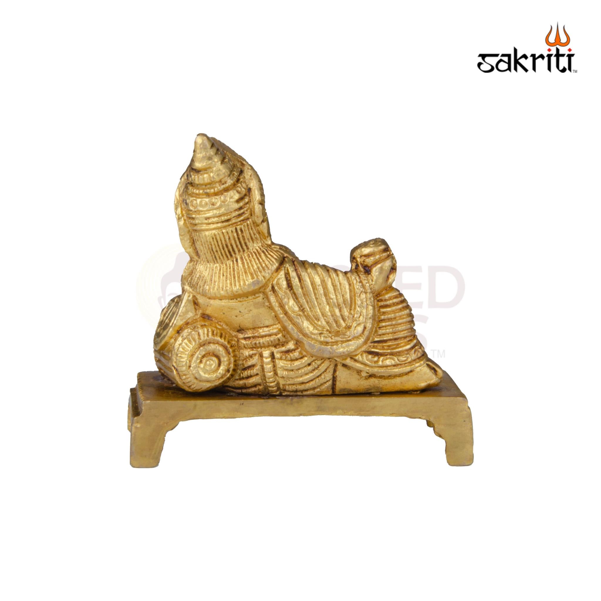 Brass Kubera Vilakku – 3.5 Inch Height | Wealth Lamp for Diwali, Pooja Room & Auspicious Decor
