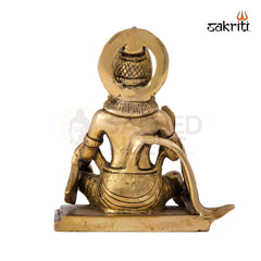 Brass Hanuman Idol – 5 Inch Height | Bajrangbali Statue for Strength, Devotion & Pooja Decor
