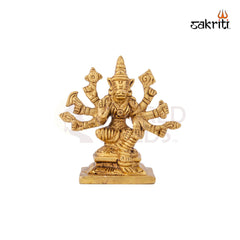 Brass Varahi Idol – 3.5 Inch Height | Fierce Goddess Statue for Temple Worship & Gifting