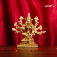 Brass Varahi Idol – 3.5 Inch Height | Fierce Goddess Statue for Temple Worship & Gifting