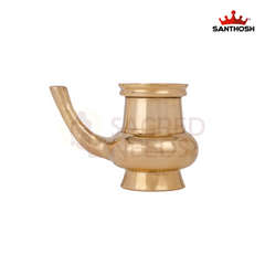 Brass Gindi – 3.1 Inch Height | Traditional Brass Taper for Pooja & Temple