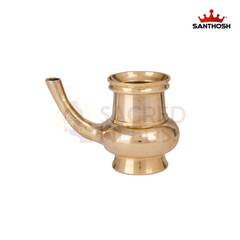 Brass Gindi – 2.5 Inch Height | Miniature Brass Taper for Pooja & Temple