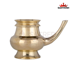 Brass Gindi – 4.2 Inch Height | Traditional Brass Taper for Pooja & Temple