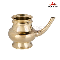 Brass Gindi – 3.8 Inch Height | Traditional Brass Taper for Pooja & Temple