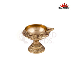 Brass Kuber Deepam Stand – 1.6 Inch Height | Decorative Brass Stand for Prosperity Diyas & Puja Use
