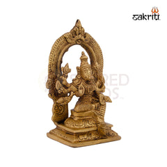 Brass Varahi with Arch – 6.2 Inch Height | Divine Varahi Devi Idol with Arch for Pooja, Rituals & Veneration