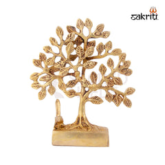 BRASS TREE WITH BIRDS