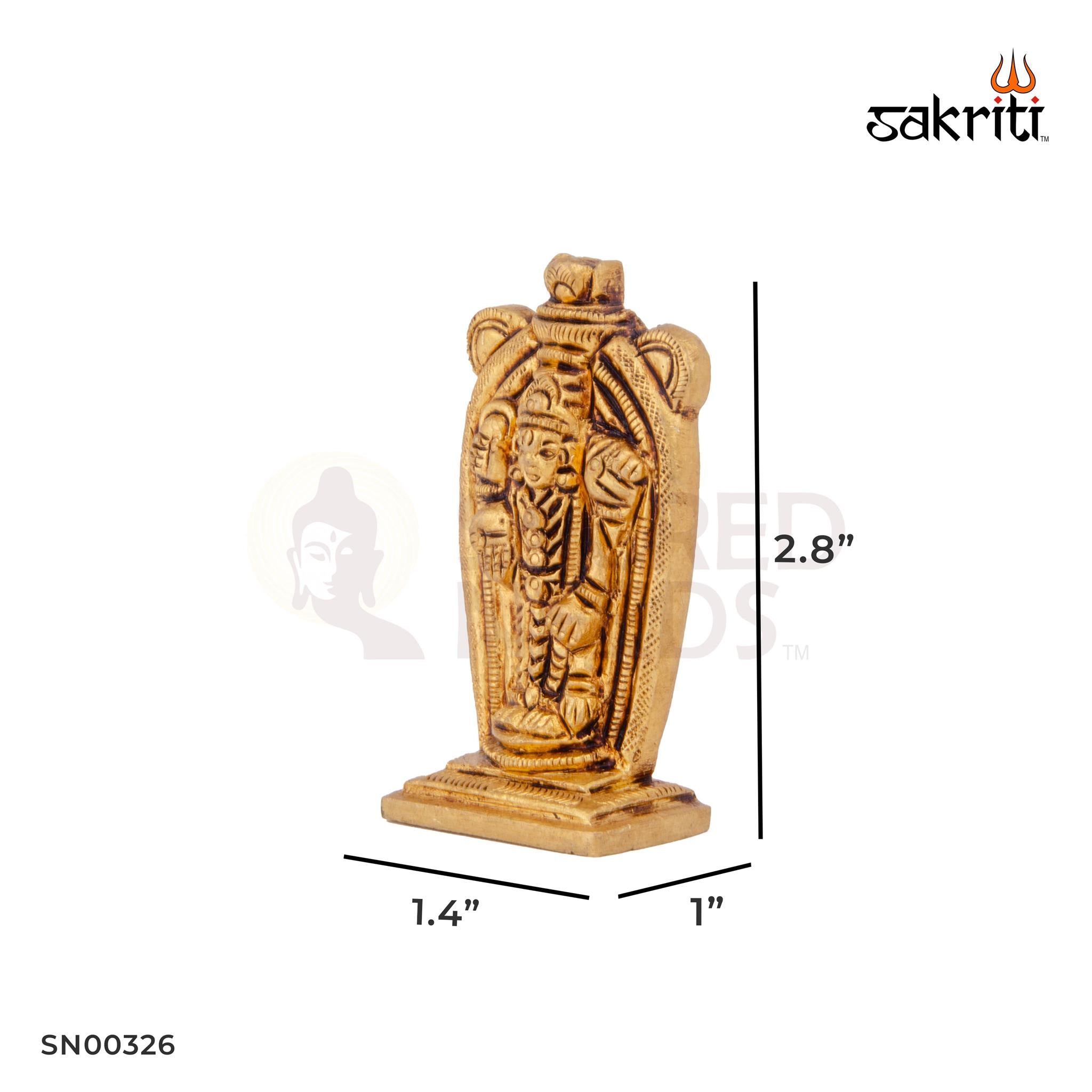 Brass Balaji – 2.8 Inch | Venkateswara Idol for Tirupati Devotees, Pooja Rooms & Gifting