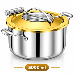 Triply Chafer with Gold Lid | Soft-Close Lid & Casting Handles