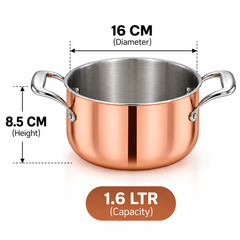 Triply Saucepot with Copper