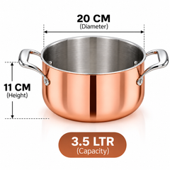 Triply Saucepot with Copper