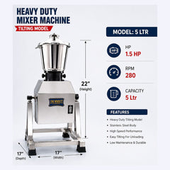 Heavy Duty Mixer Machine (Tilting Model)