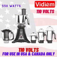 Vidiem Mixer Grinder Vstar ADC MG 603A | 4 Jars | 550W